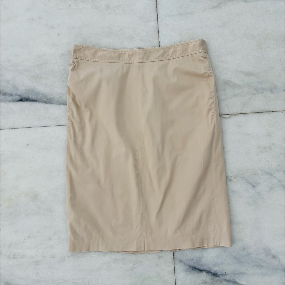 BCBGMaxAzria Beige Pencil Skirt